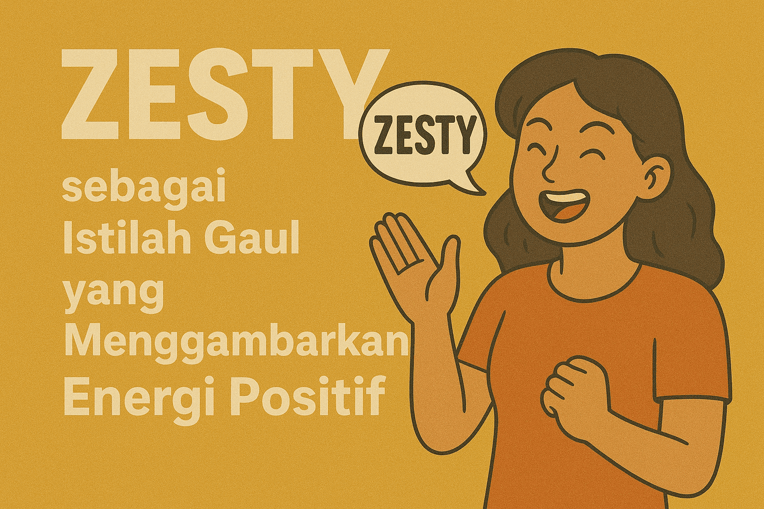 Zesty sebagai Istilah Gaul yang Menggambarkan Energi Positif