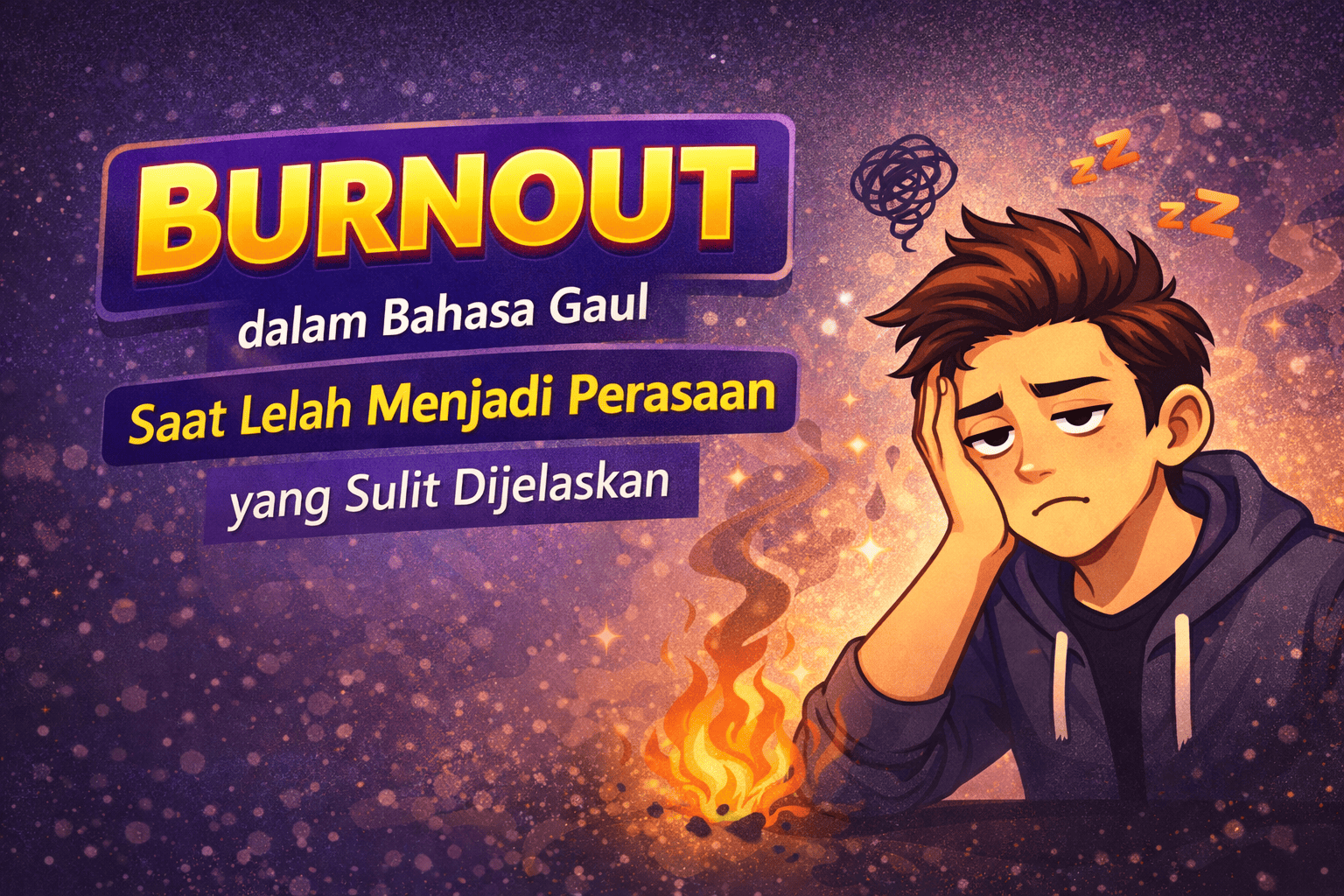 Burnout dalam Bahasa Gaul Saat Lelah Menjadi Perasaan yang Sulit Dijelaskan