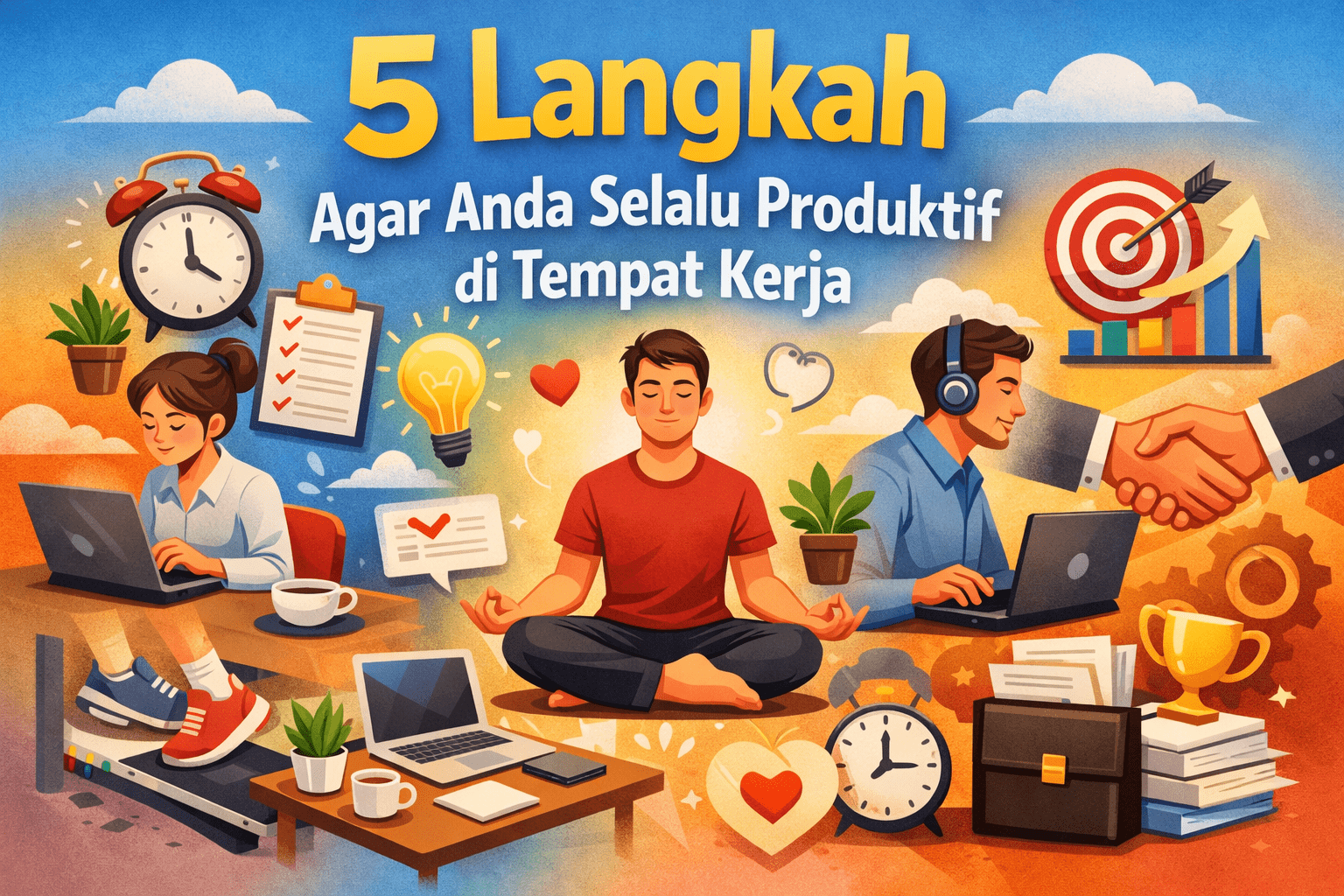 5 Langkah Agar Anda Selalu Produktif di Tempat Kerja