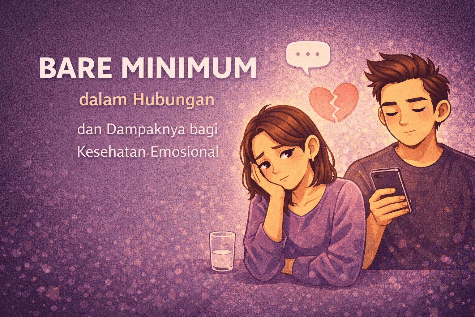 Bare Minimum dalam Hubungan dan Dampaknya bagi Kesehatan Emosional