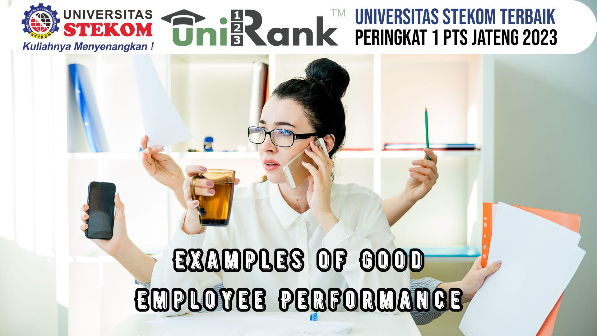 Examples of Good Employee Performance