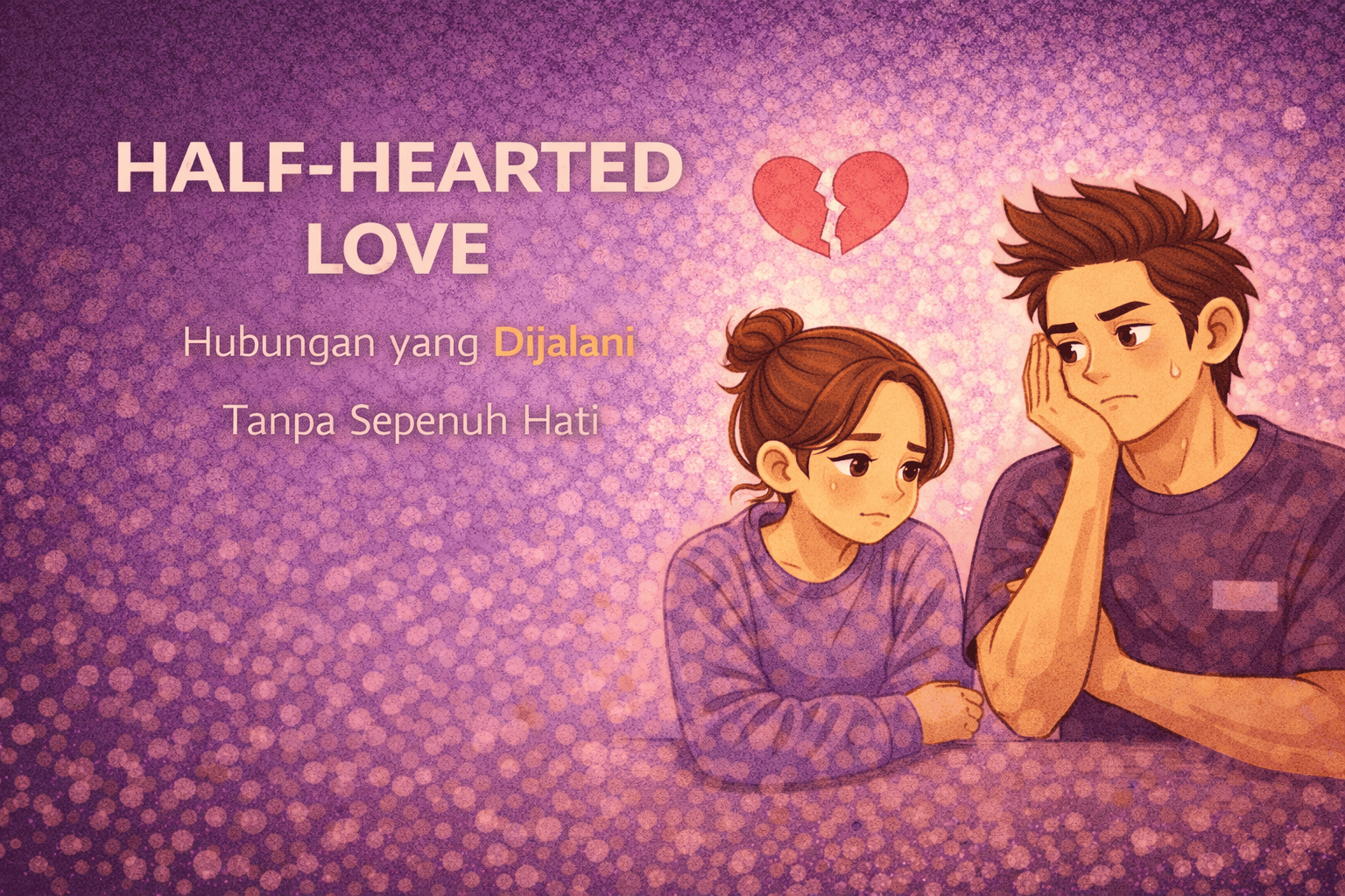 Half-hearted Love dan Hubungan yang Dijalani Tanpa Sepenuh Hati