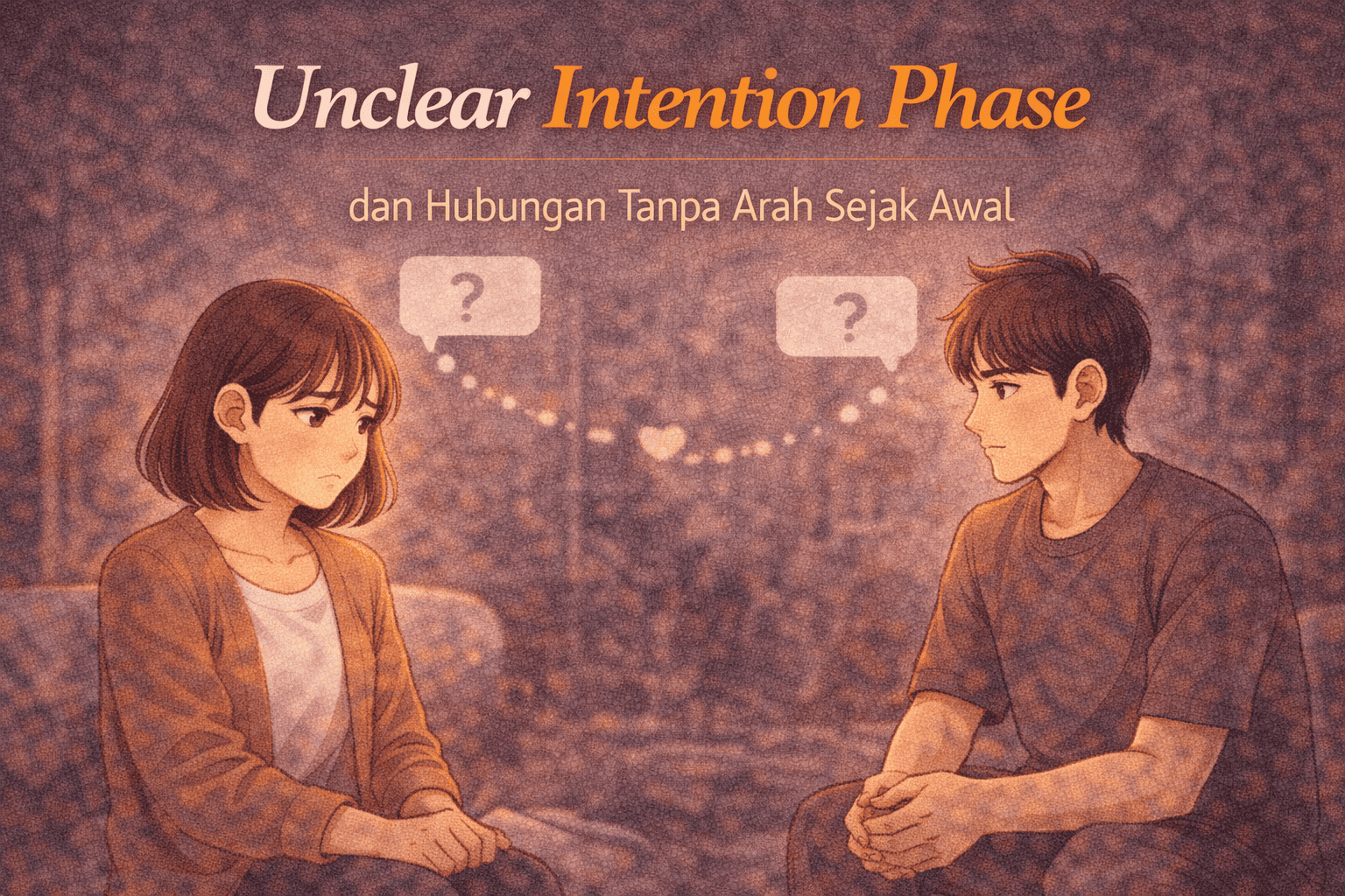 Unclear Intention Phase dan Hubungan Tanpa Arah Sejak Awal