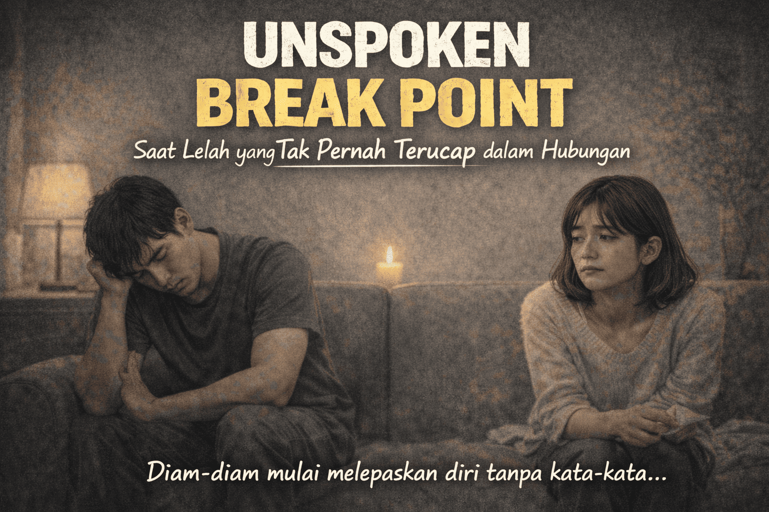 Unspoken Break Point Saat Lelah yang Tak Pernah Terucap dalam Hubungan