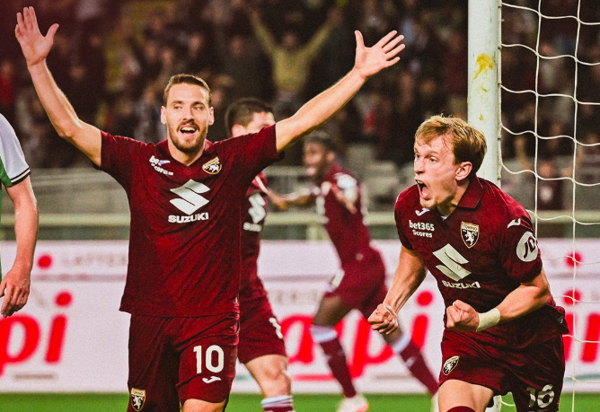 Torino Bangkit dan Tundukkan Sassuolo 2-1 di Serie A