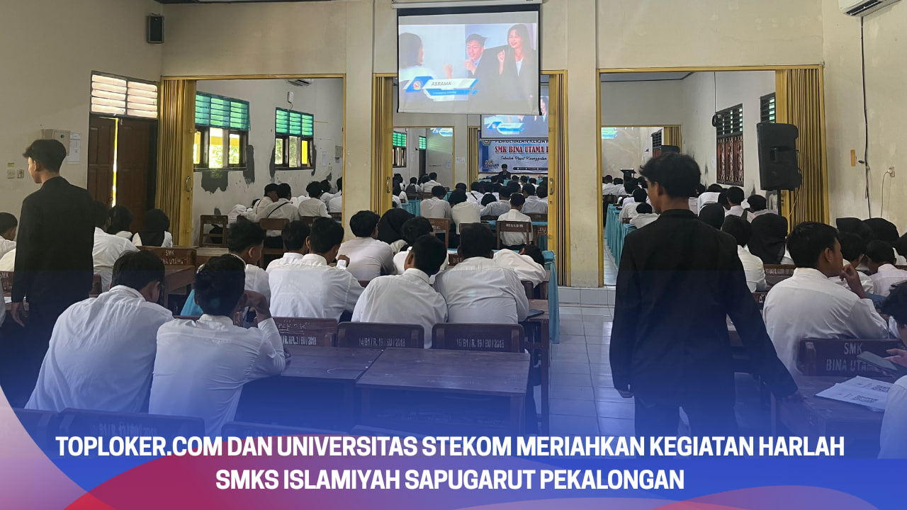 Toploker.com dan Universitas STEKOM Meriahkan Kegiatan Harlah SMKS Islamiyah Sapugarut Pekalongan