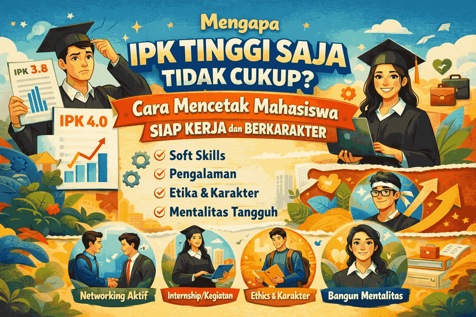 Mengapa IPK Tinggi Saja Tidak Cukup? Cara Mencetak Mahasiswa Siap Kerja dan Berkarakter