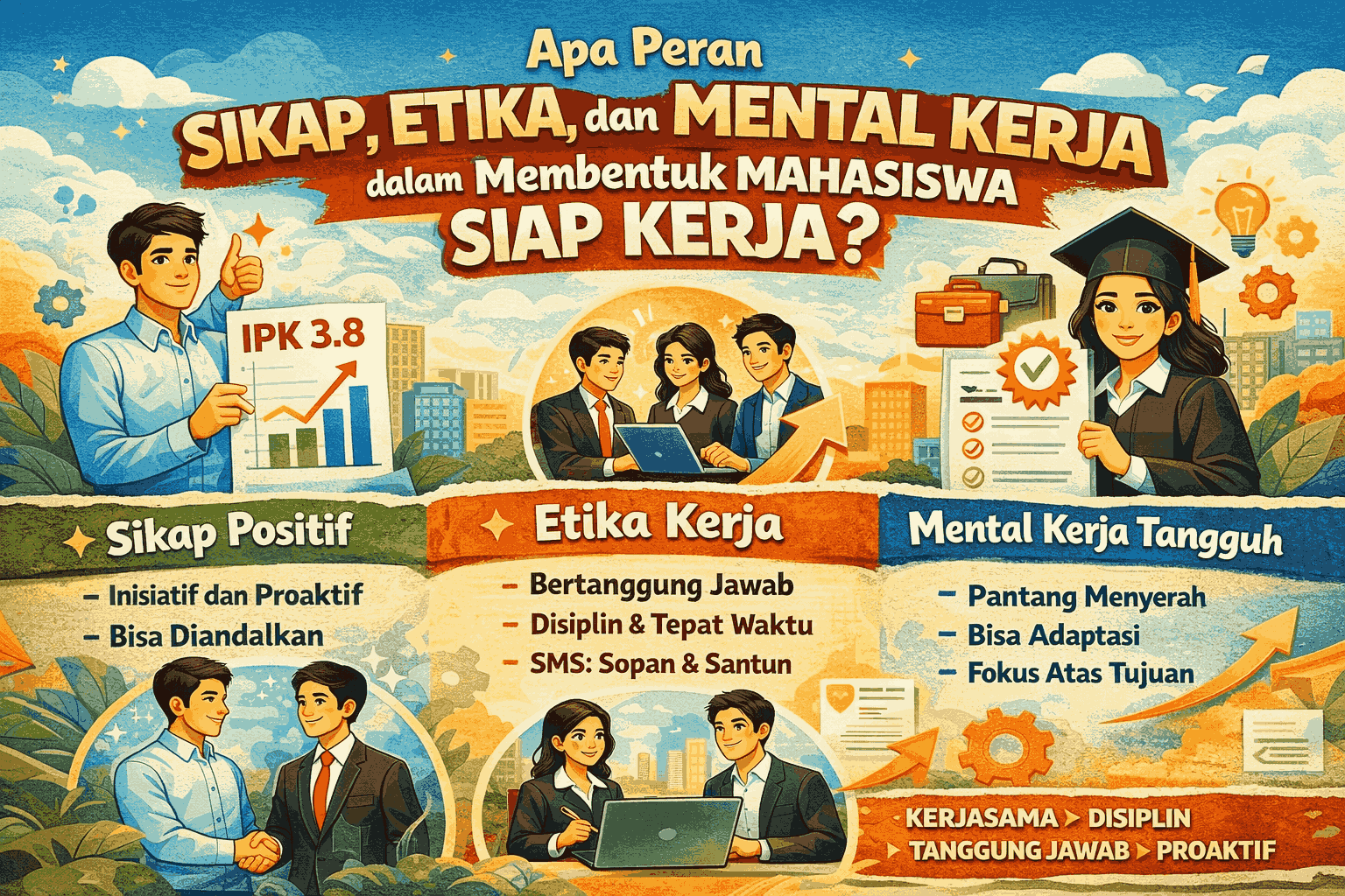 Apa Peran Sikap, Etika, dan Mental Kerja dalam Membentuk Mahasiswa Siap Kerja?