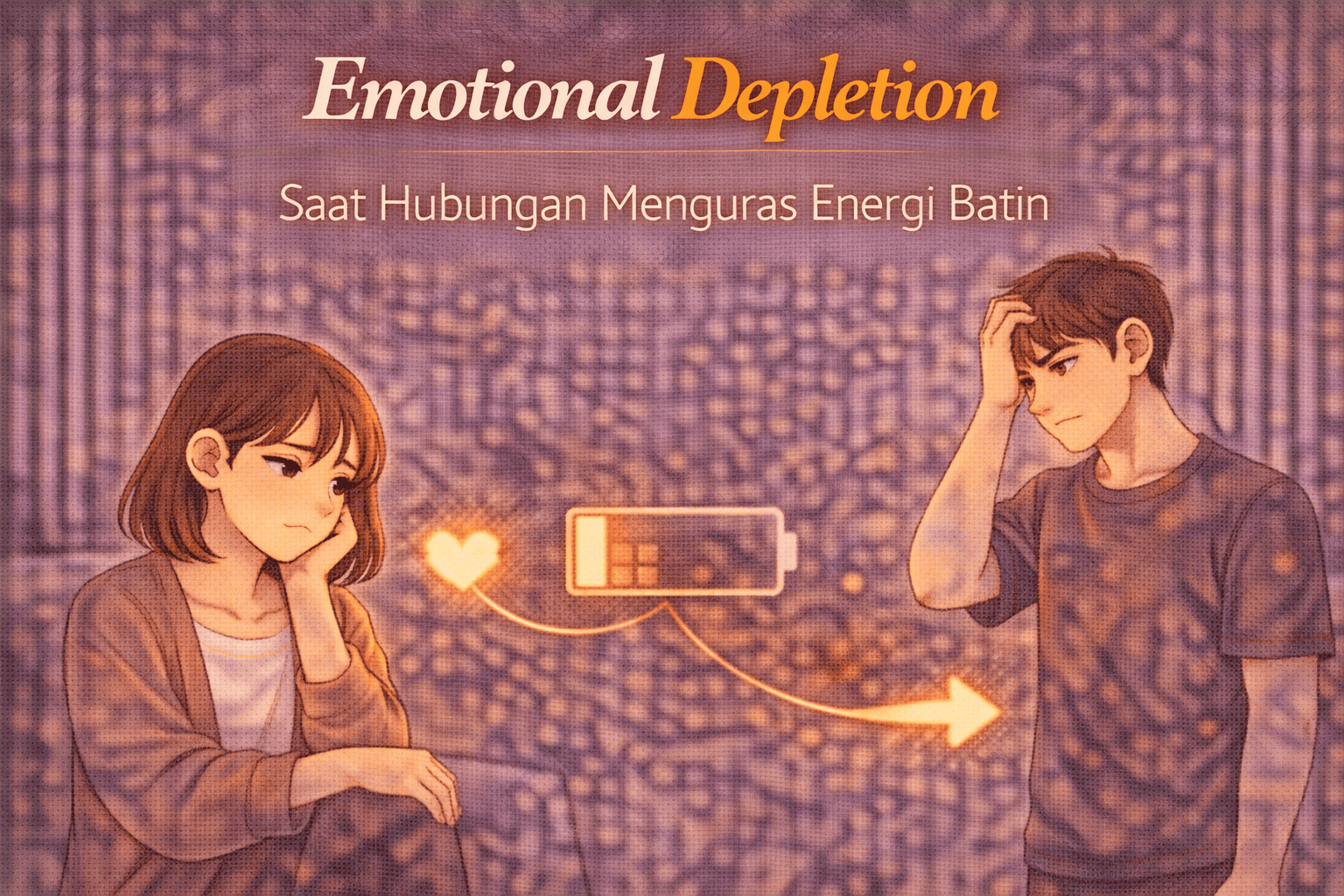 Emotional Depletion Saat Hubungan Menguras Energi Batin