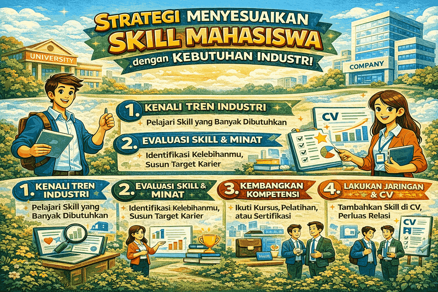 Strategi Menyesuaikan Skill Mahasiswa dengan Kebutuhan Industri