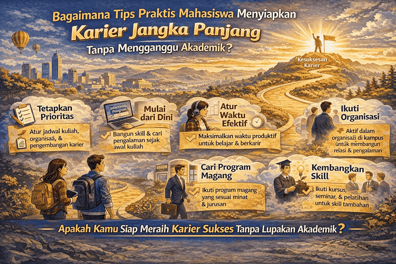 Bagaimana Tips Praktis Mahasiswa Menyiapkan Karier Jangka Panjang Tanpa Mengganggu Akademik?