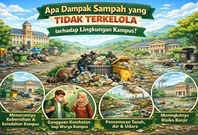 Apa Dampak Sampah yang Tidak Terkelola terhadap Lingkungan Kampus?