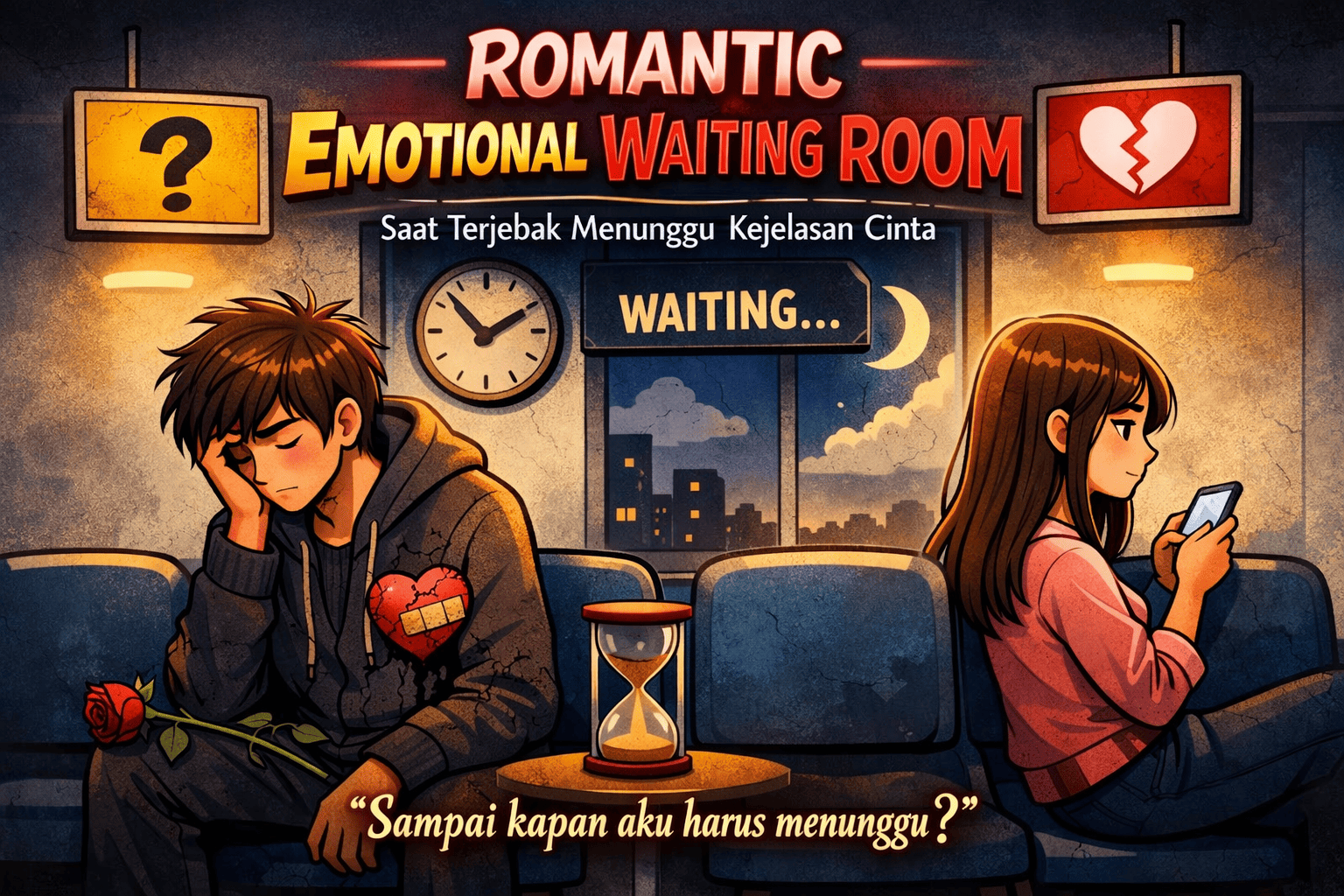 Romantic Emotional Waiting Room Saat Terjebak Menunggu Kejelasan Cinta