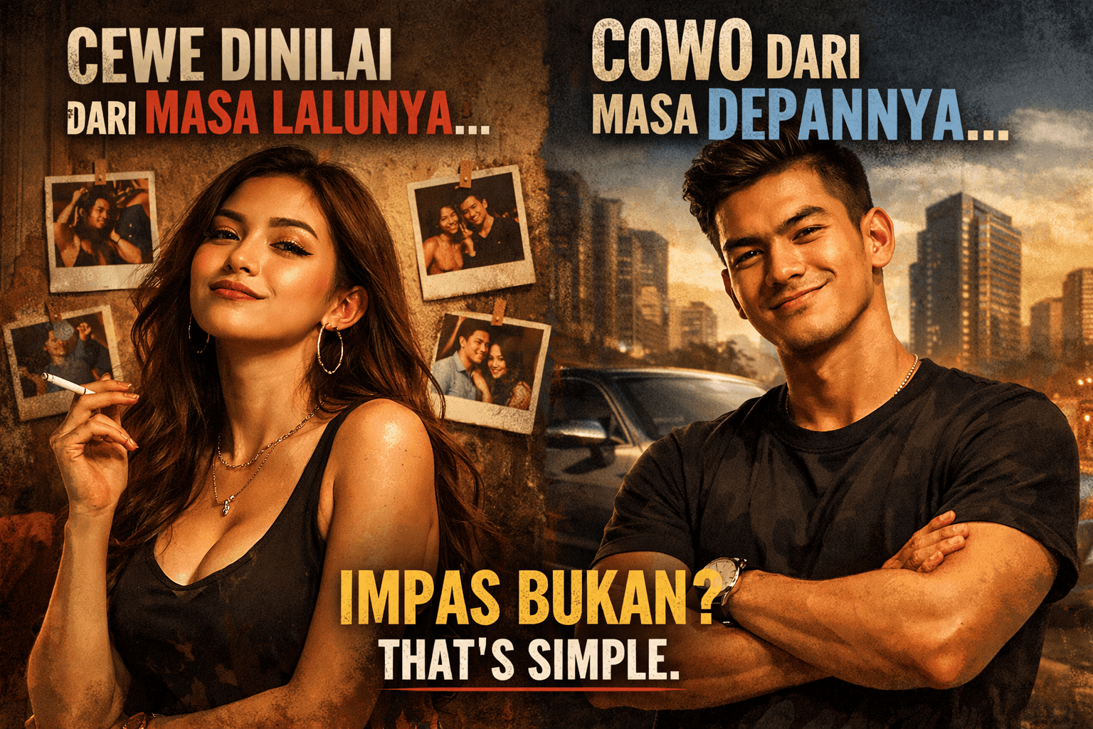 Cewe Dinilai dari Masa Lalu, Cowo dari Masa Depan