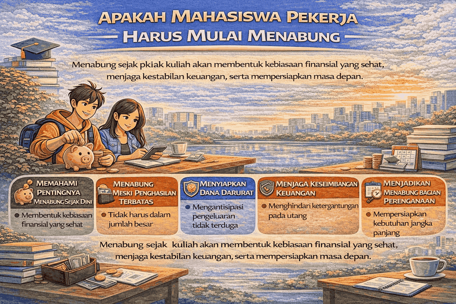 Apakah Mahasiswa Pekerja Harus Mulai Menabung
