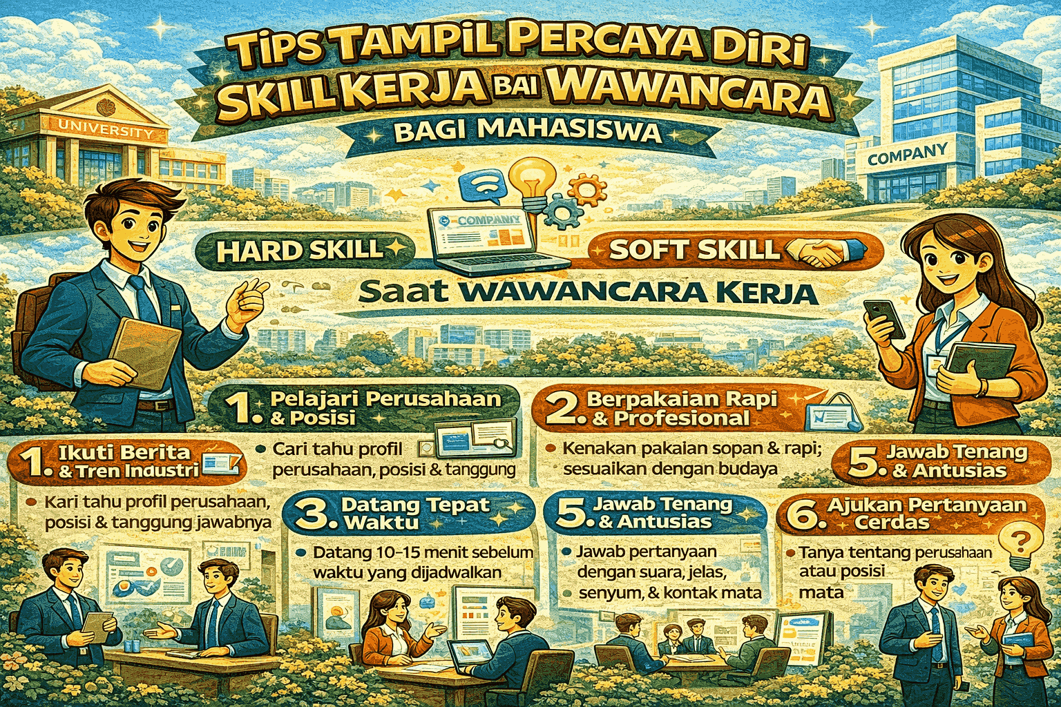 Tips Tampil Percaya Diri Saat Wawancara Kerja bagi Mahasiswa