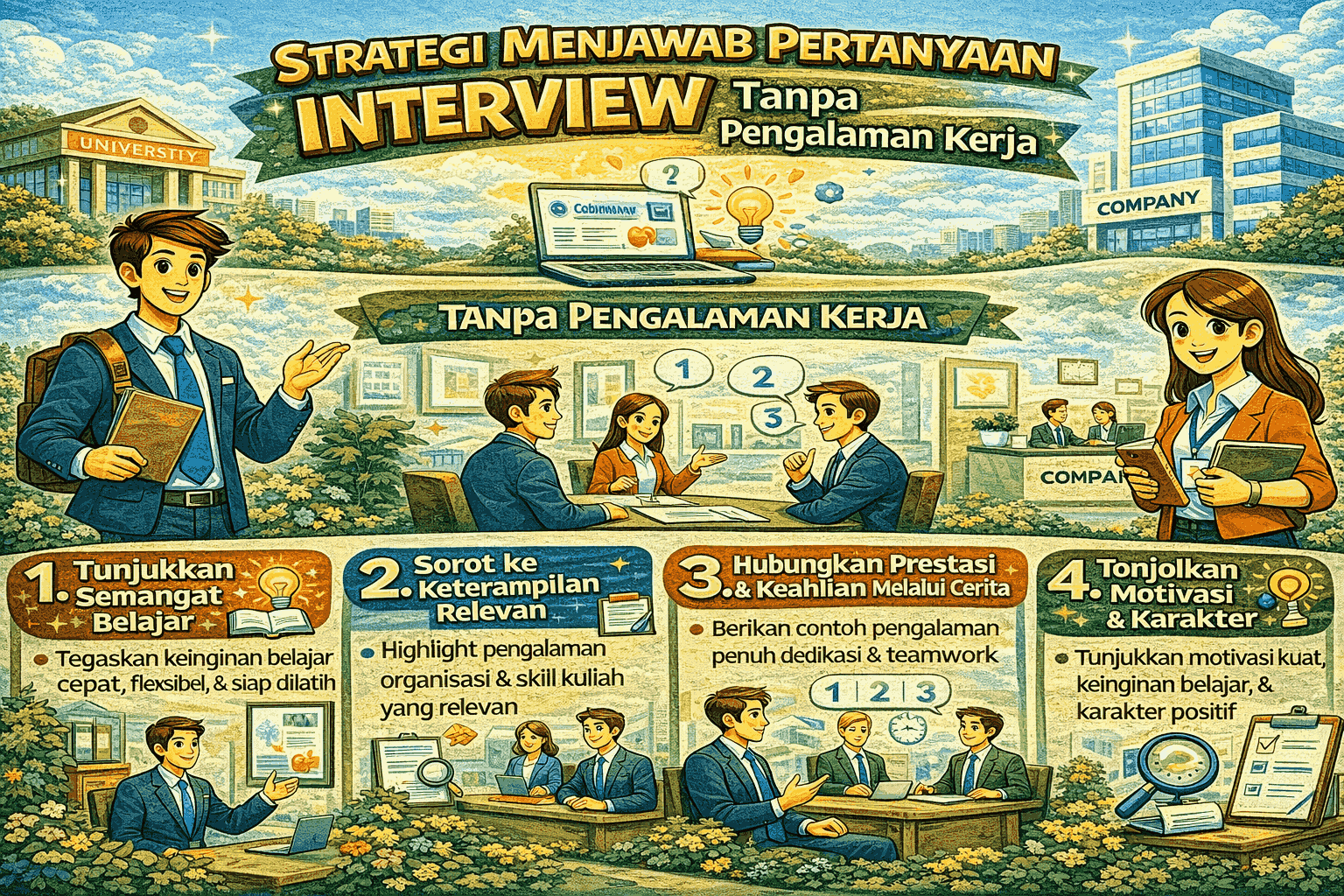 Strategi Menjawab Pertanyaan Interview Tanpa Pengalaman Kerja