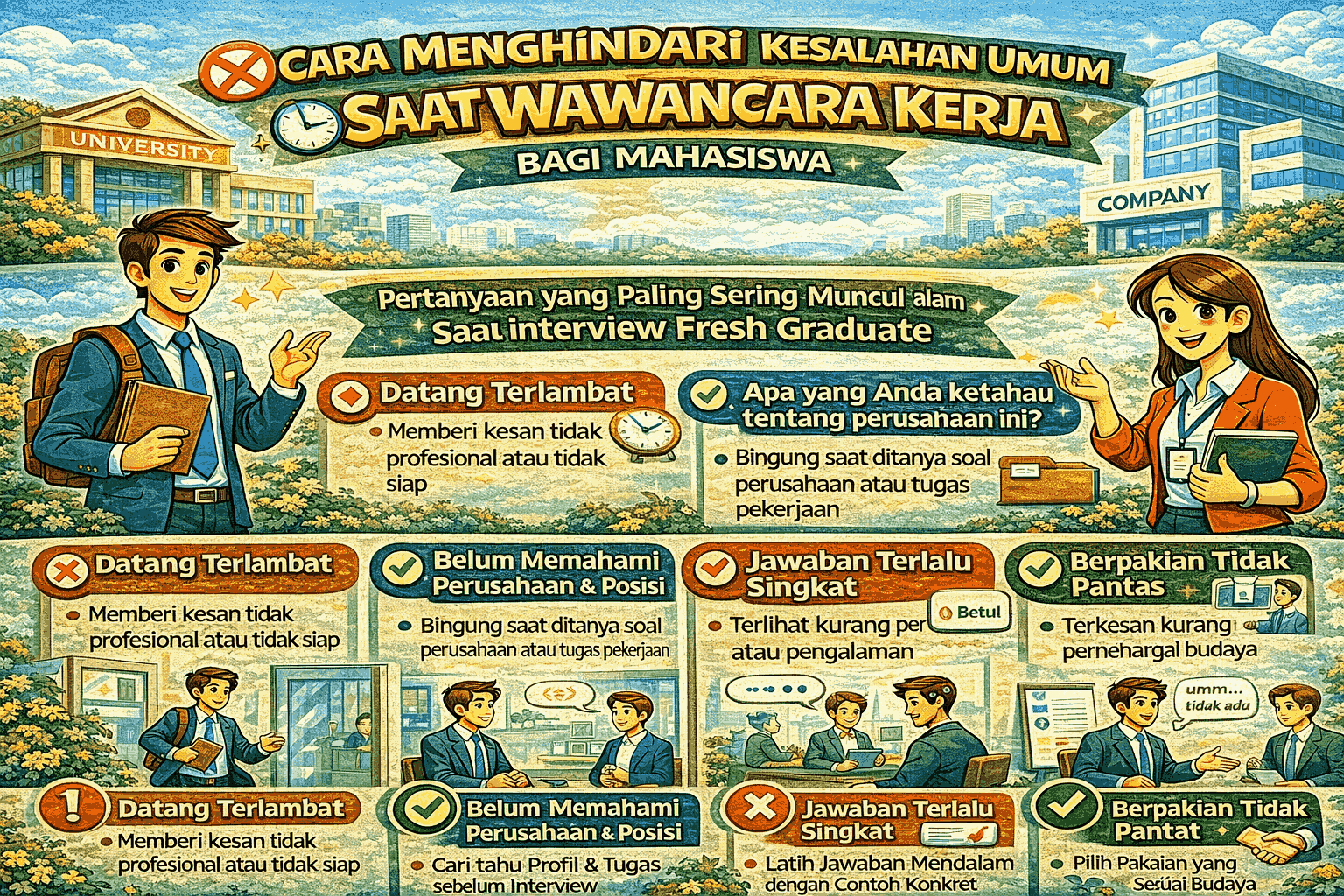 Cara Menghindari Kesalahan Umum Saat Wawancara Kerja