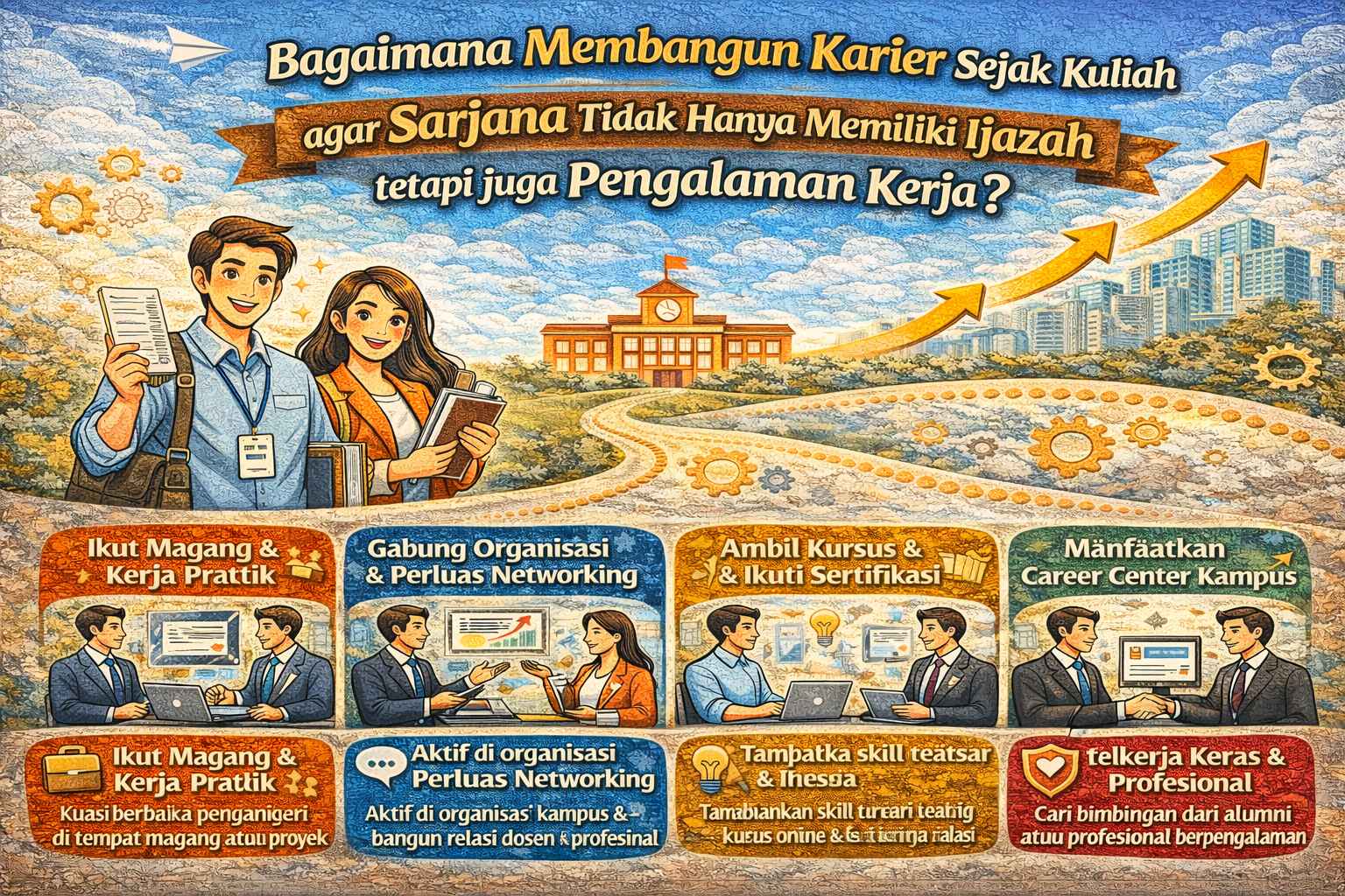 Bagaimana Membangun Karier Sejak Kuliah agar Sarjana Tidak Hanya Memiliki Ijazah tetapi Juga Pengalaman Kerja?