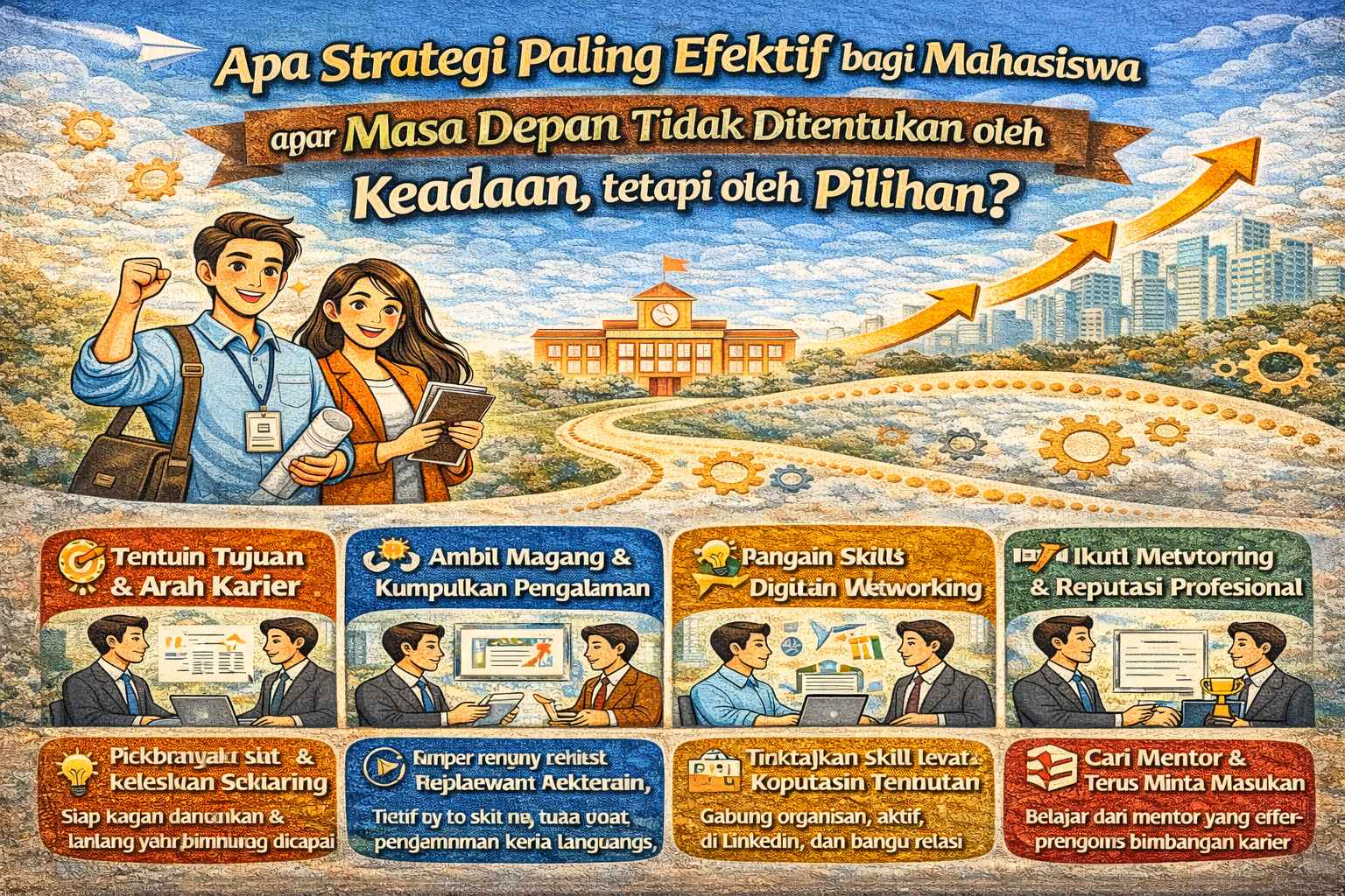 Apa Strategi Paling Efektif bagi Mahasiswa agar Masa Depan Tidak Ditentukan oleh Keadaan, tetapi oleh Pilihan?