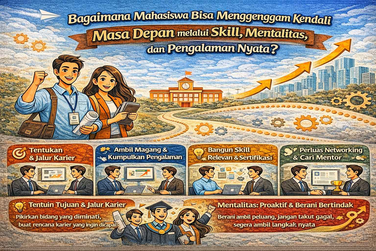 Bagaimana Mahasiswa Bisa Menggenggam Kendali Masa Depan melalui Skill, Mentalitas, dan Pengalaman Nyata?