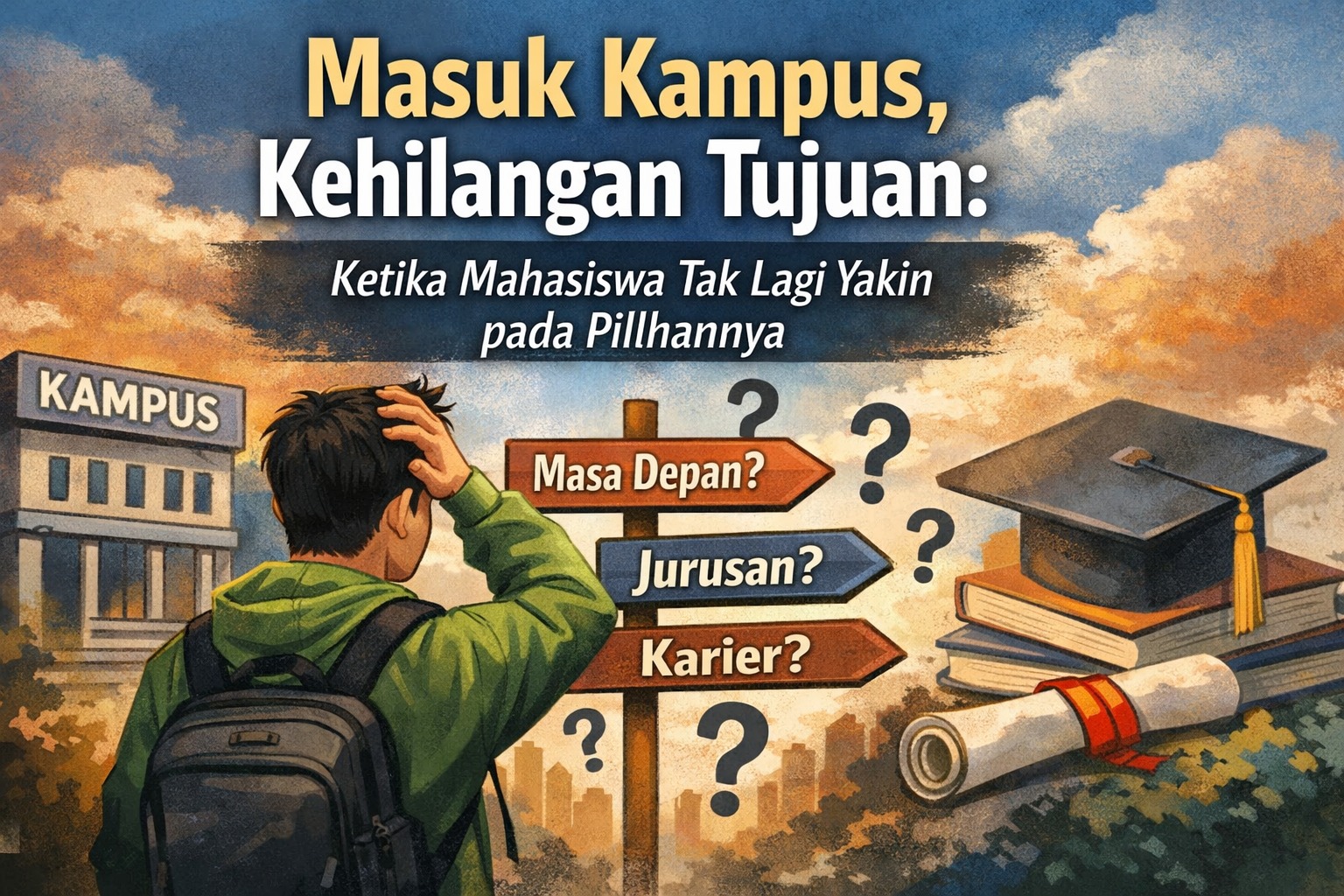 Masuk Kampus, Kehilangan Tujuan: Ketika Mahasiswa Tak Lagi Yakin pada Pilihannya