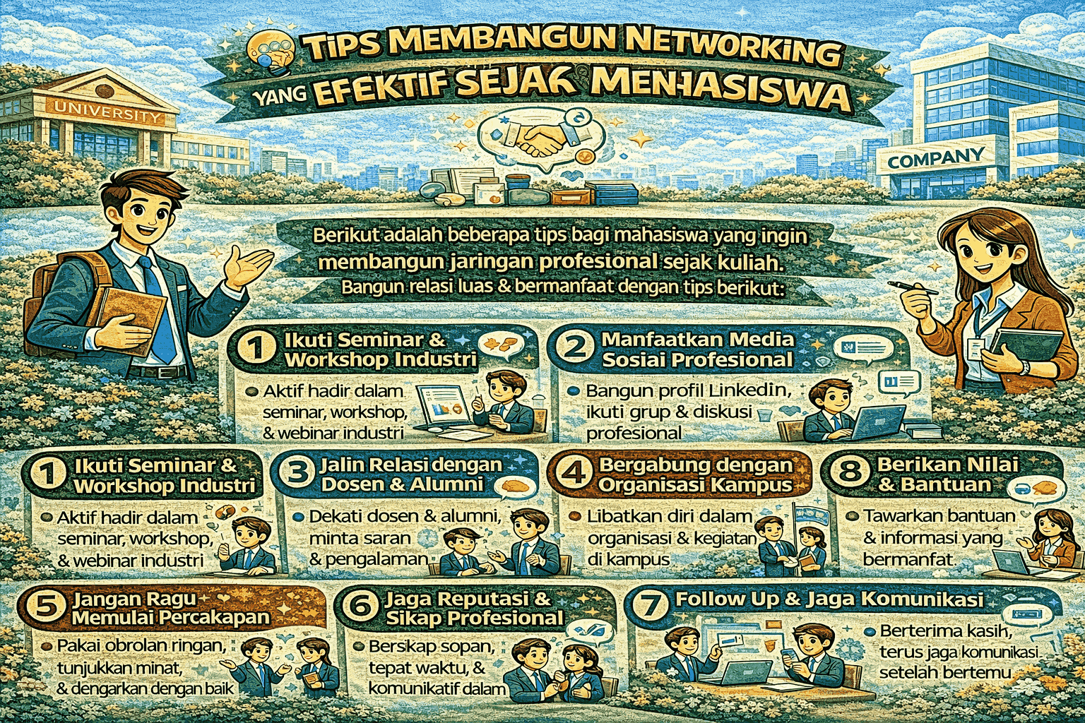 Tips Membangun Networking yang Efektif Sejak Menjadi Mahasiswa
