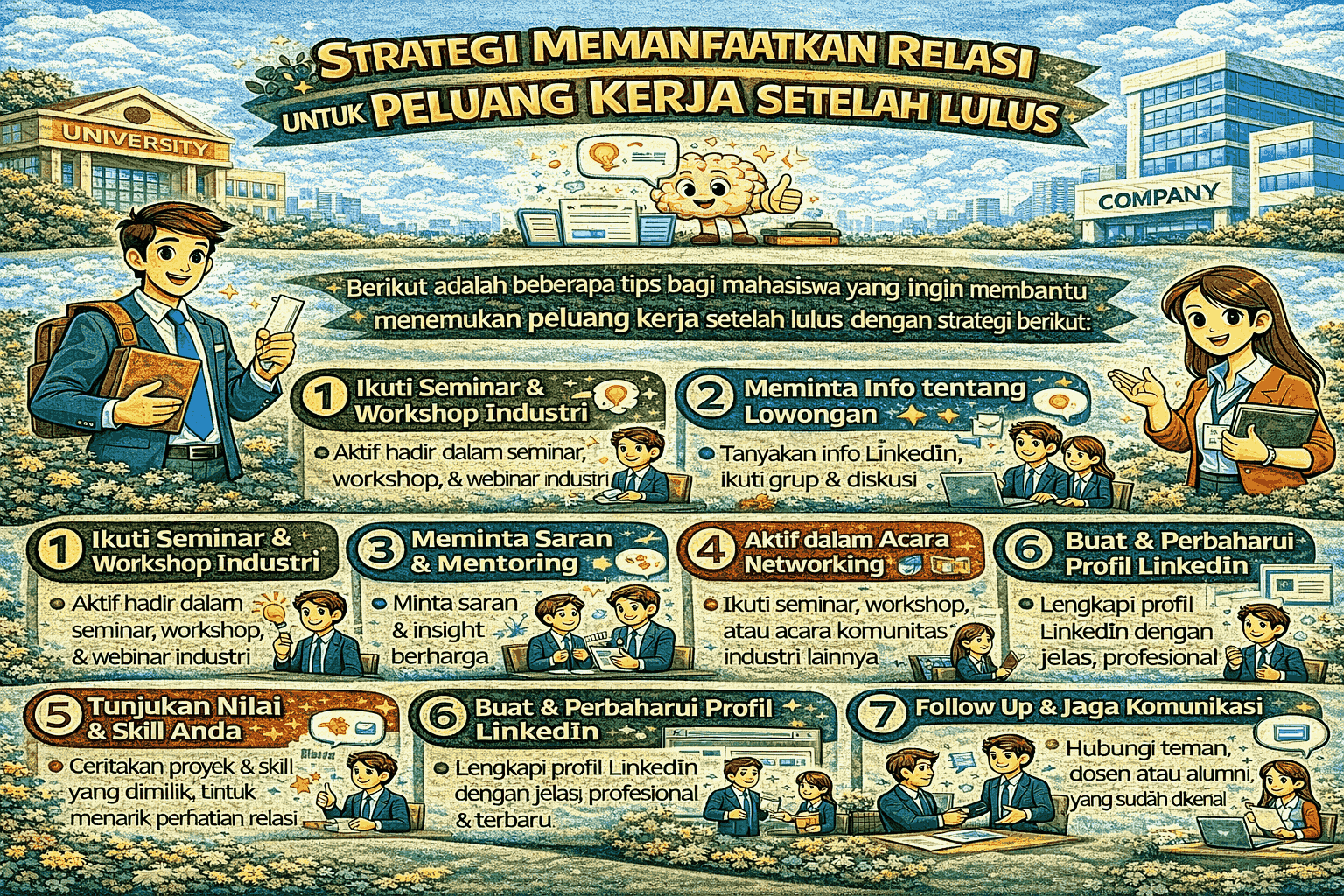 Strategi Memanfaatkan Relasi untuk Peluang Kerja Setelah Lulus