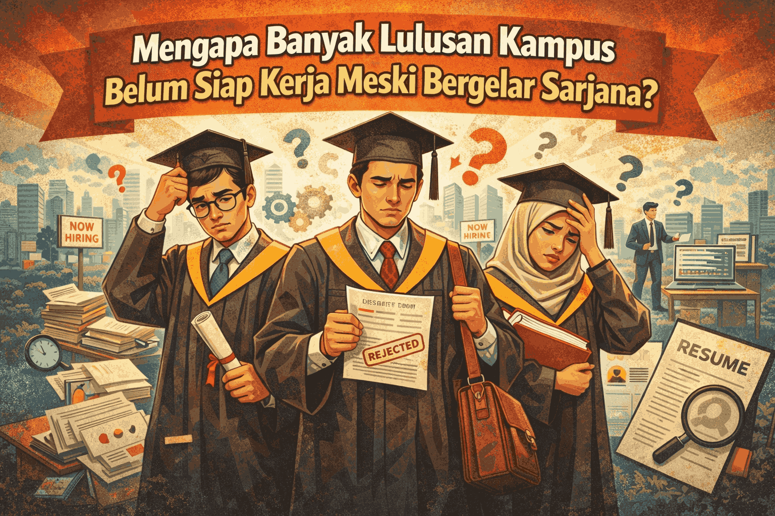 Mengapa Banyak Lulusan Kampus Belum Siap Kerja Meski Bergelar Sarjana