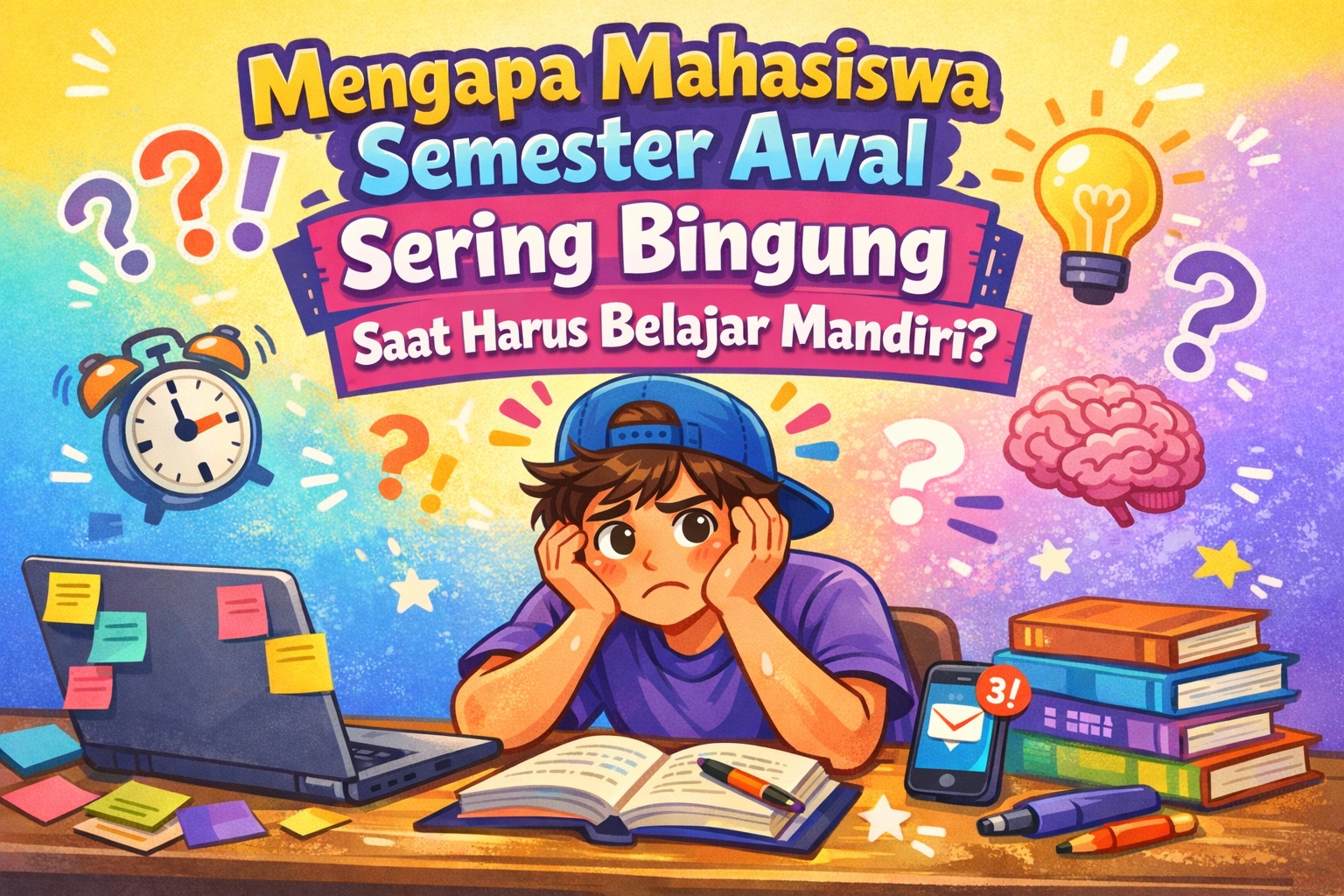 Mengapa Mahasiswa Semester Awal Sering Bingung Saat Harus Belajar Mandiri?