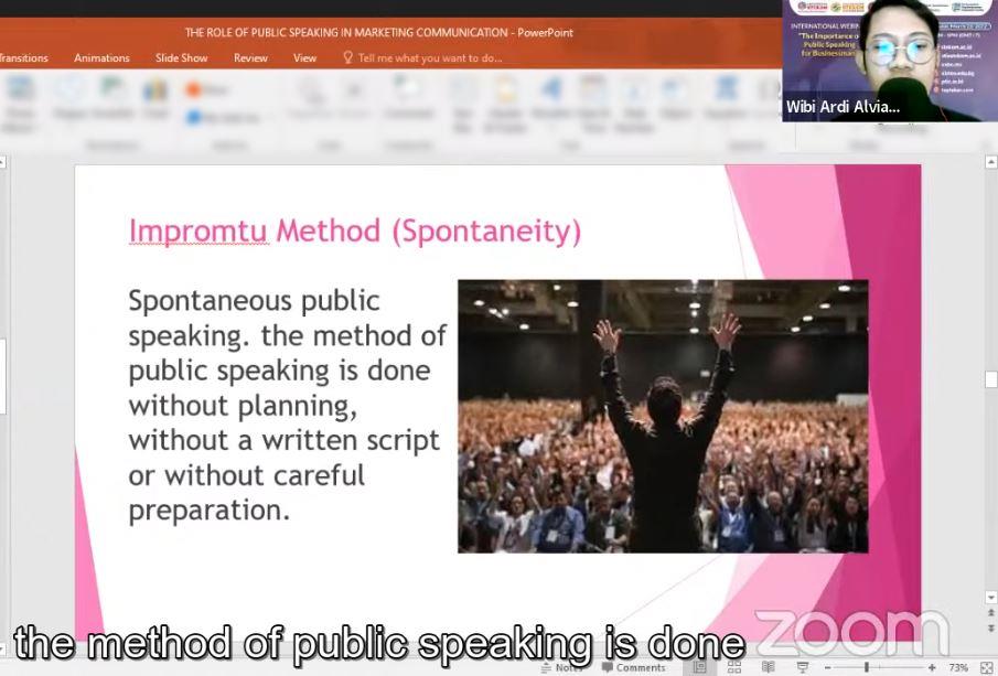 2023 - International Webinar - The important of public speaking for businessmen - Part 14
