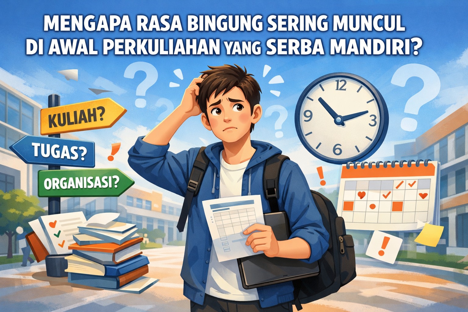 Mengapa Rasa Bingung Sering Muncul di Awal Perkuliahan yang Serba Mandiri?