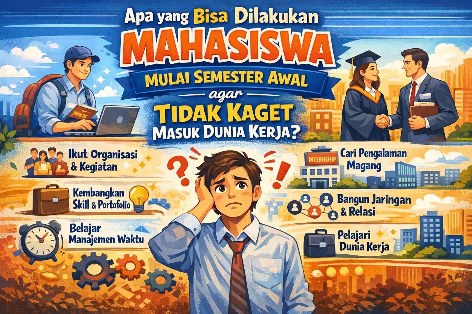 Apa yang Bisa Dilakukan Mahasiswa Mulai Semester Awal agar Tidak Kaget Masuk Dunia Kerja?
