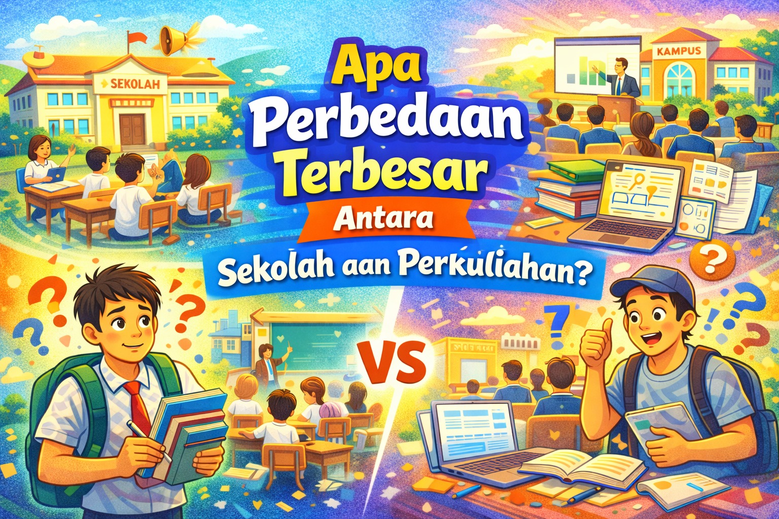 Apa Perbedaan Terbesar Antara Sekolah dan Perkuliahan?