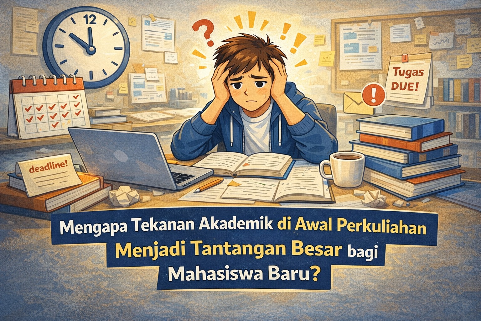 Mengapa Tekanan Akademik di Awal Perkuliahan Menjadi Tantangan Besar bagi Mahasiswa Baru?