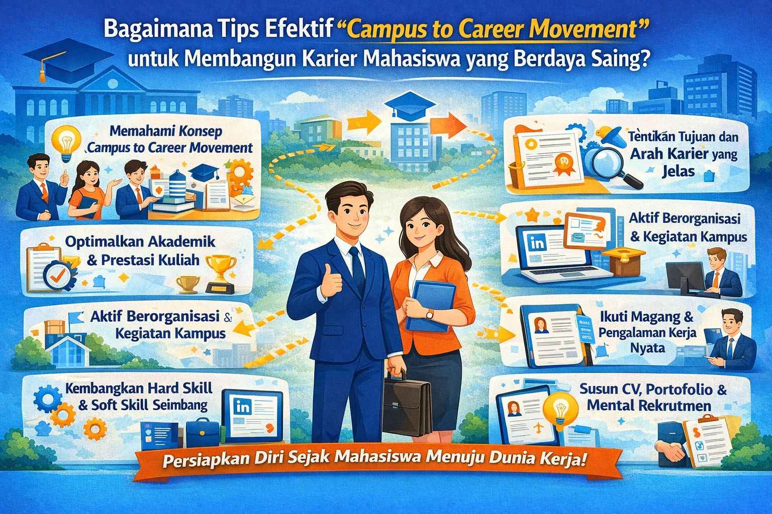 Bagaimana Tips Efektif Campus to Career Movement untuk Membangun Karier Mahasiswa yang Berdaya Saing?