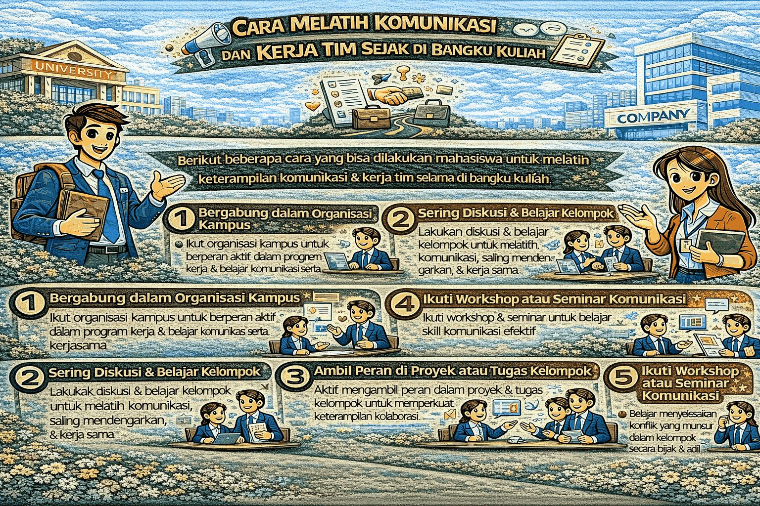 Cara Melatih Komunikasi dan Kerja Tim Sejak di Bangku Kuliah