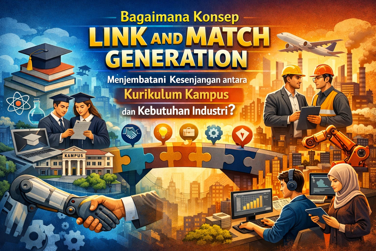 Bagaimana Konsep Link and Match Generation Menjembatani Kesenjangan antara Kurikulum Kampus dan Kebutuhan Industri?