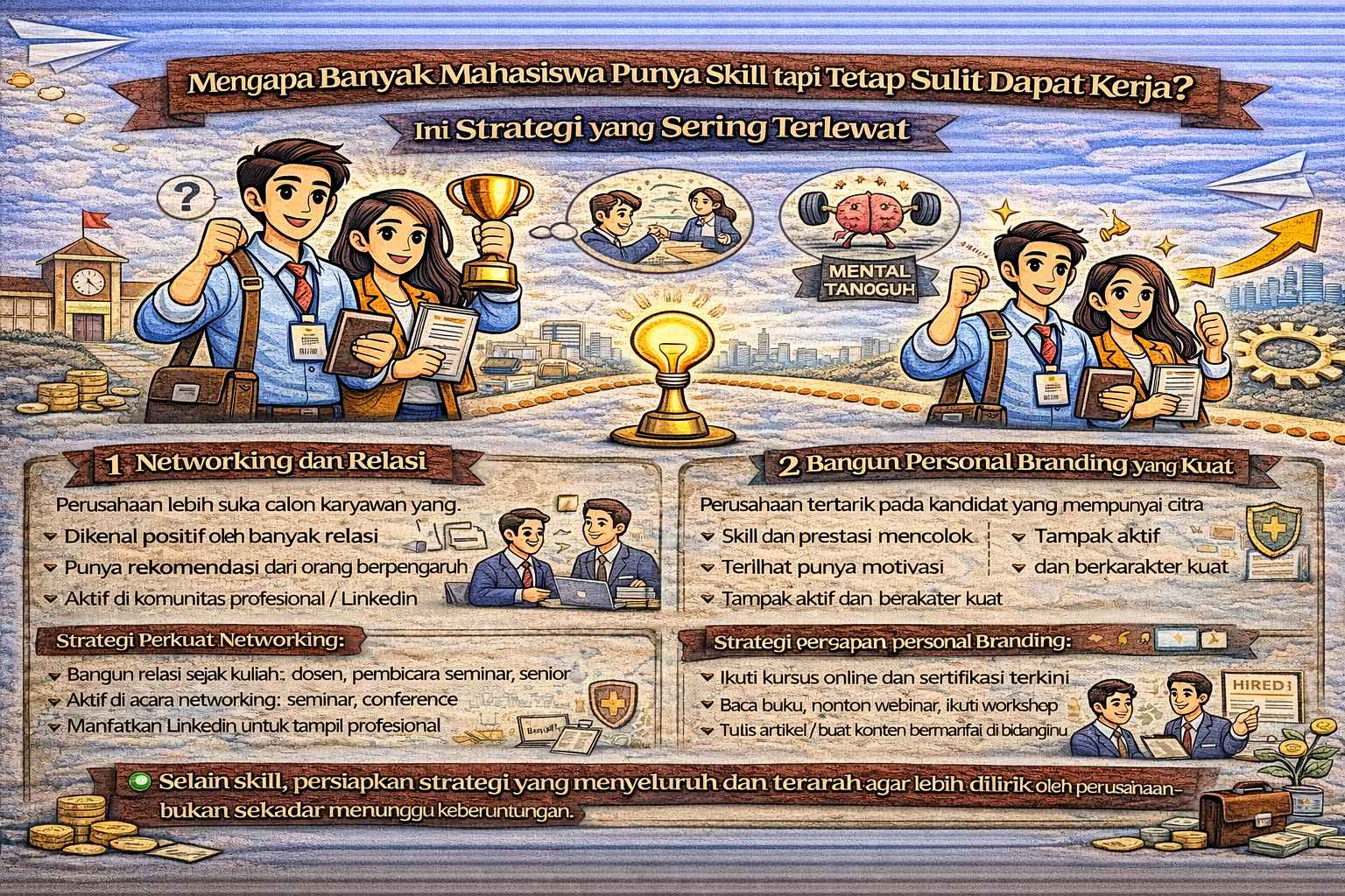 Mengapa Banyak Mahasiswa Punya Skill tapi Tetap Sulit Dapat Kerja? Ini Strategi yang Sering Terlewat