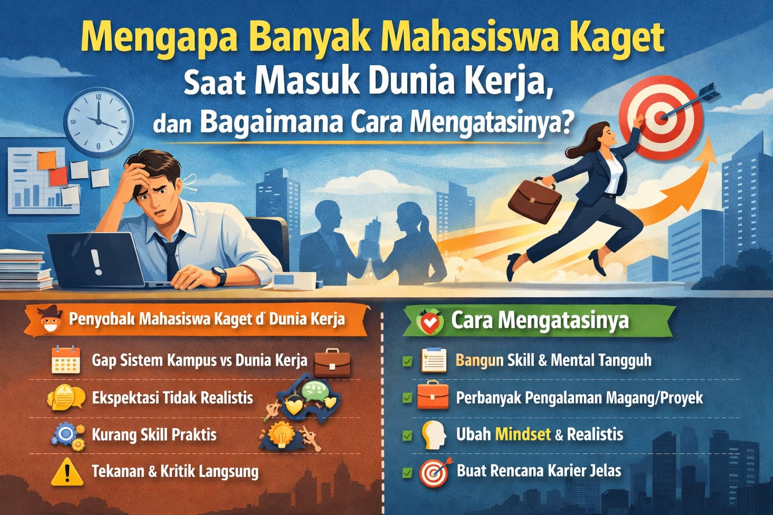 Mengapa Banyak Mahasiswa Kaget Saat Masuk Dunia Kerja, dan Bagaimana Cara Mengatasinya?