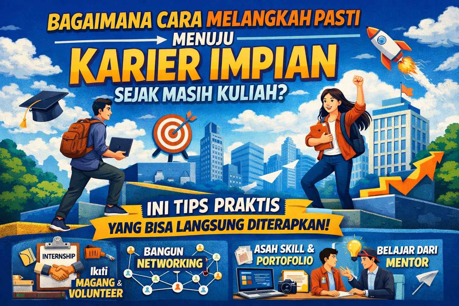 Bagaimana Cara Melangkah Pasti Menuju Karier Impian Sejak Masih Kuliah? Ini Tips Praktis yang Bisa Langsung Diterapkan