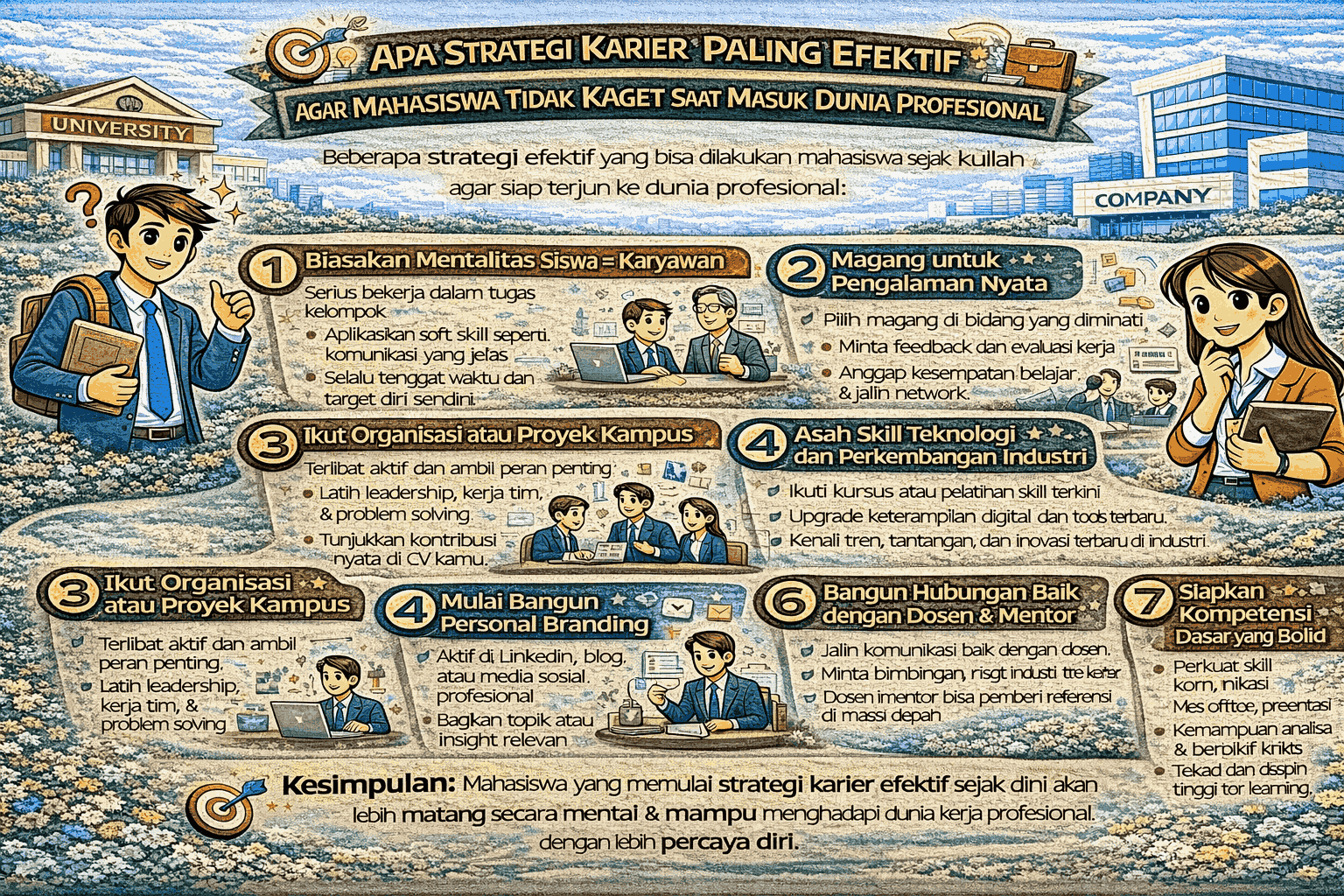 Apa Strategi Karier Paling Efektif Agar Mahasiswa Tidak Kaget Saat Masuk Dunia Profesional