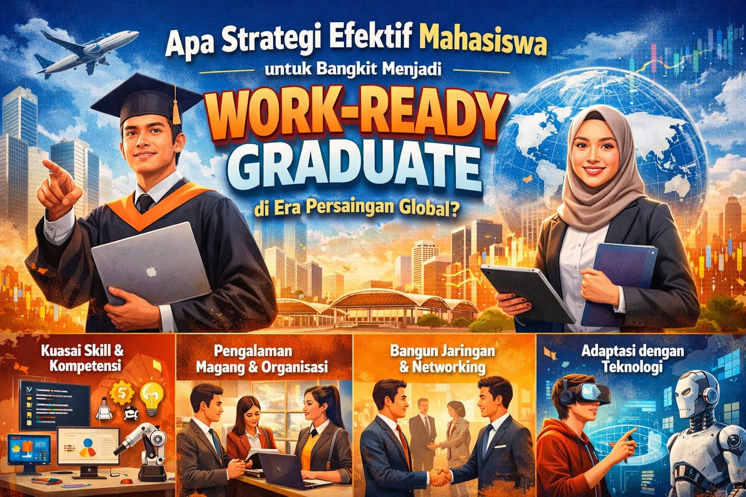 Apa Strategi Efektif Mahasiswa untuk Bangkit Menjadi Work-Ready Graduate di Era Persaingan Global?