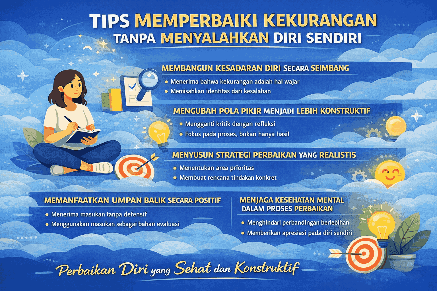 Tips Memperbaiki Kekurangan Tanpa Menyalahkan Diri Sendiri