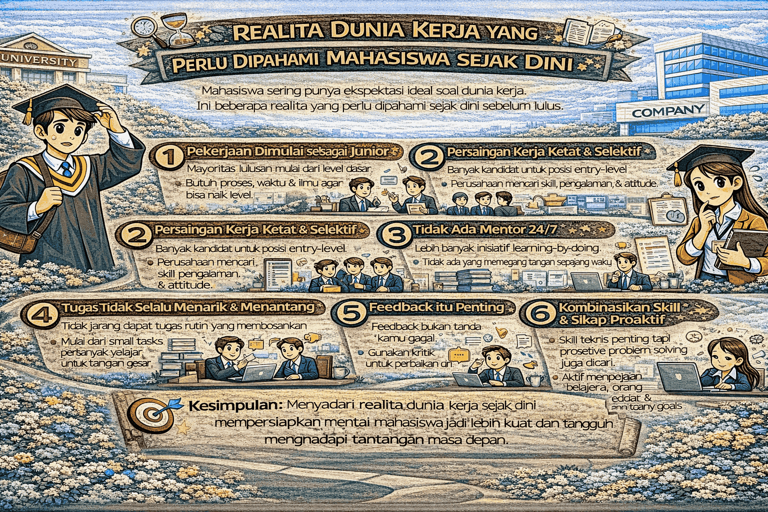 Realita Dunia Kerja yang Perlu Dipahami Mahasiswa Sejak Dini