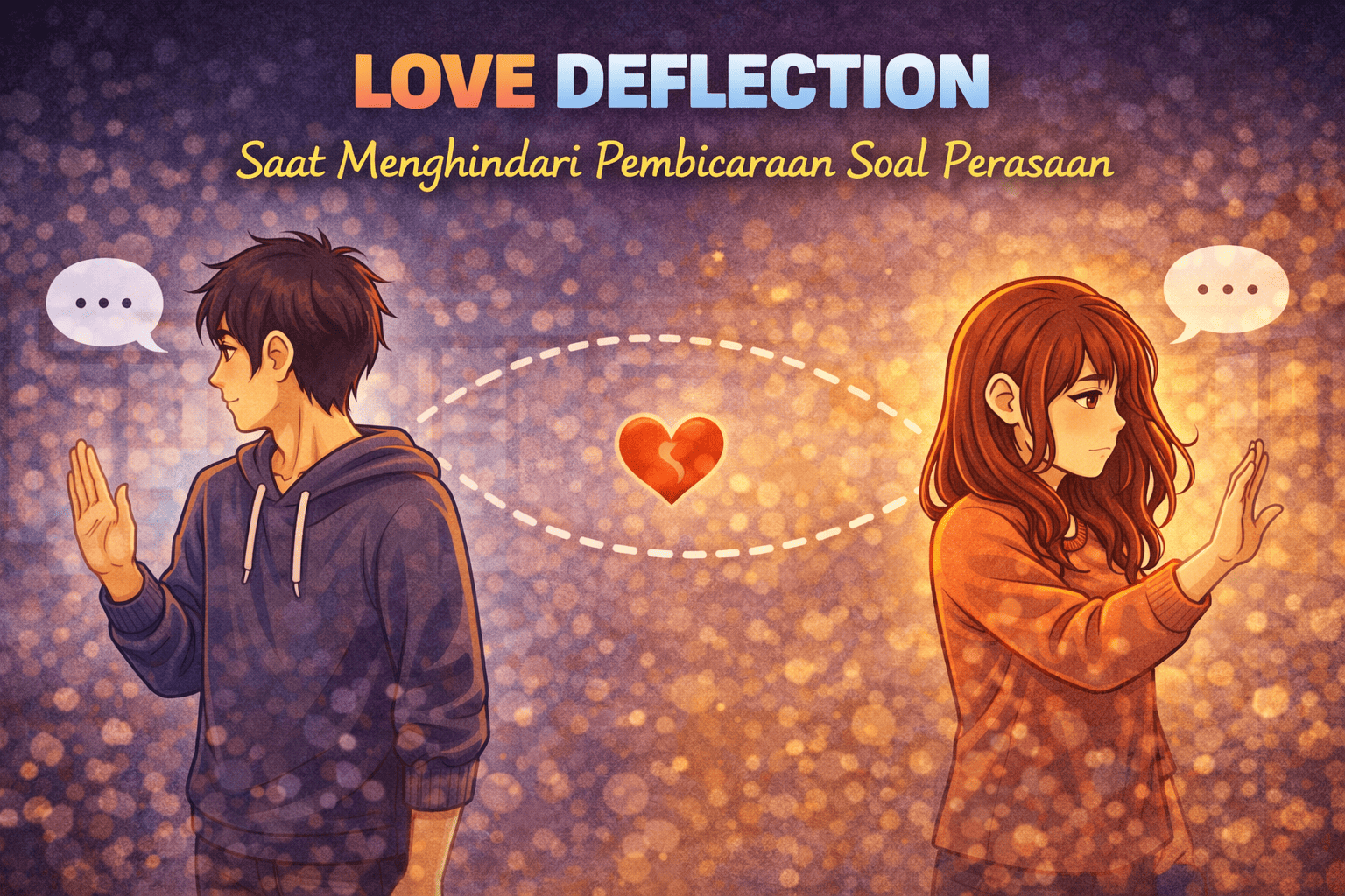 Love Deflection Saat Menghindari Pembicaraan Soal Perasaan