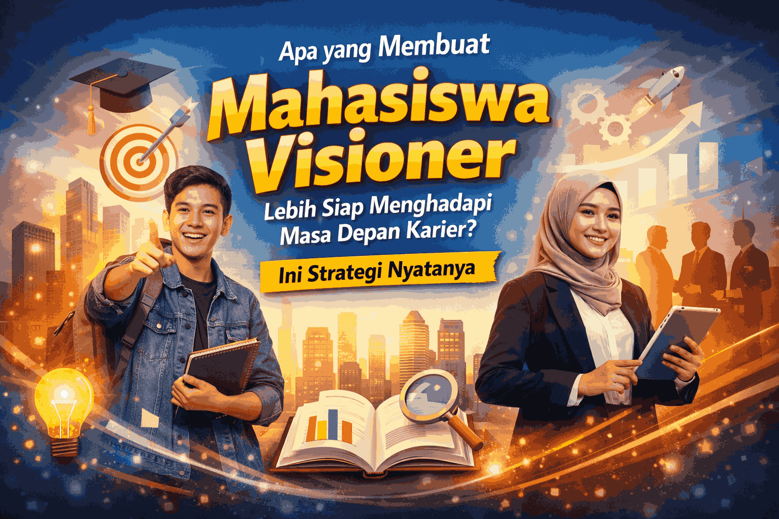 Apa yang Membuat Mahasiswa Visioner Lebih Siap Menghadapi Masa Depan Karier? Ini Strategi Nyatanya  PEMBUKA