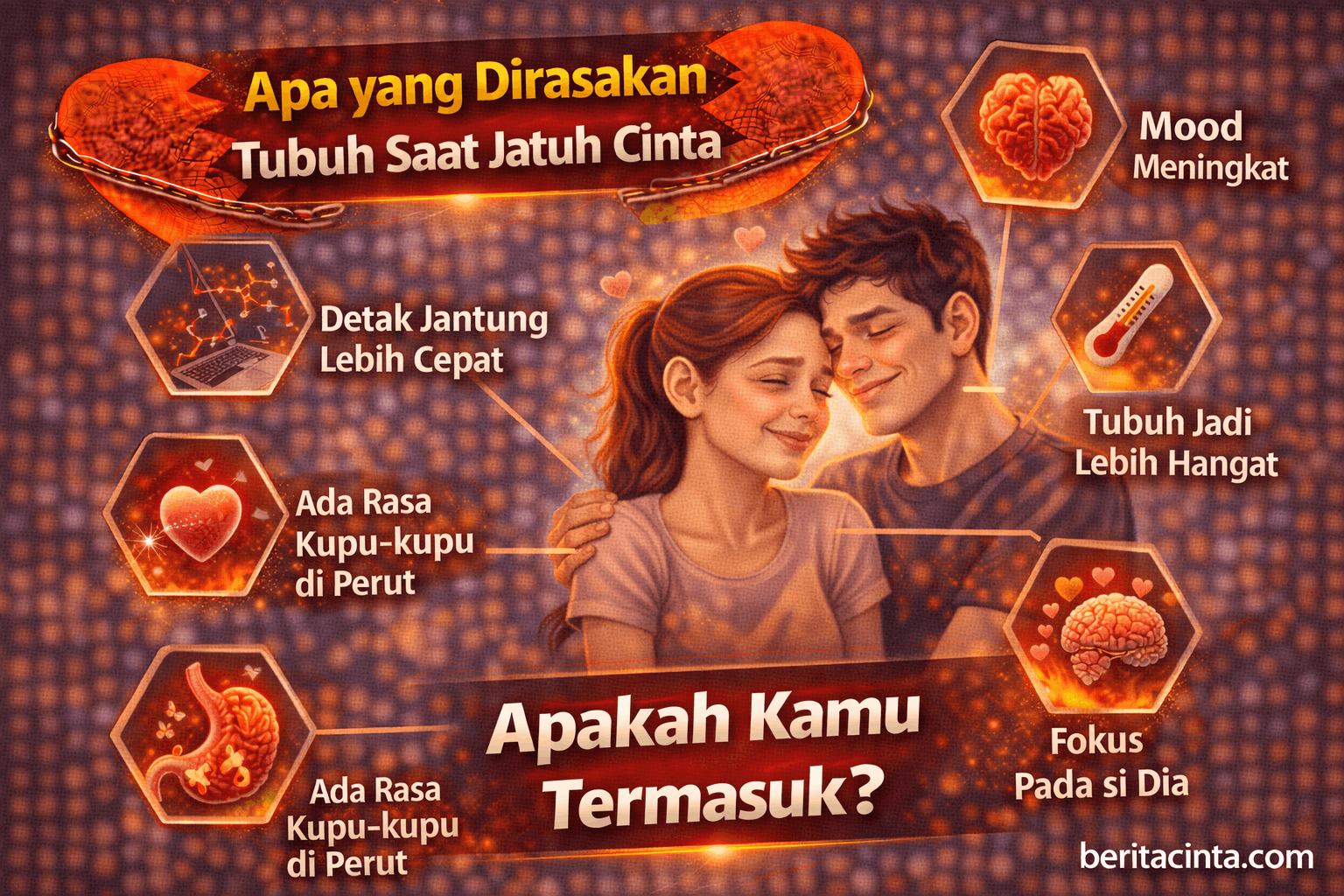 Apa yang Dirasakan Tubuh Saat Jatuh Cinta