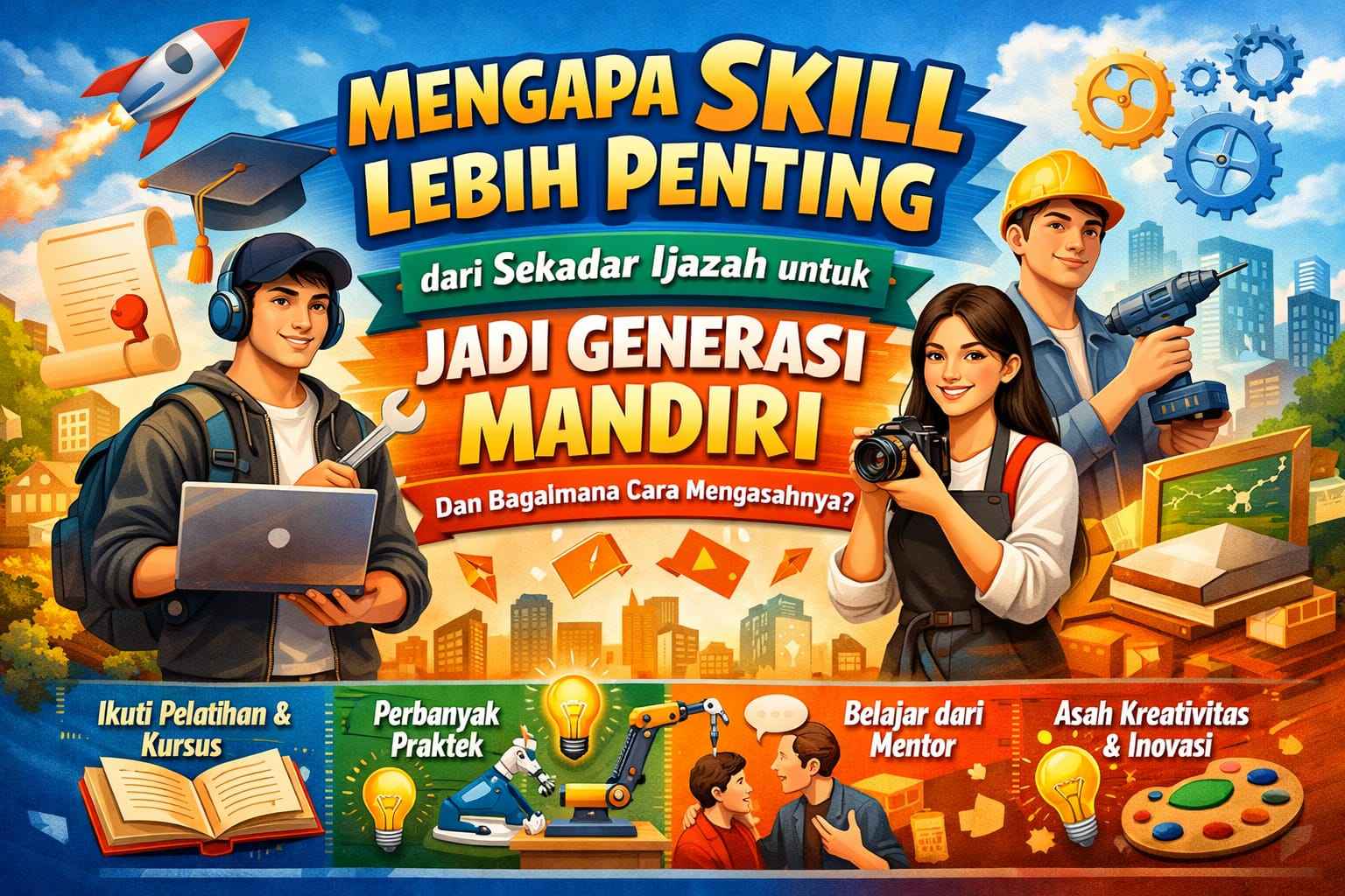 Mengapa Skill Lebih Penting dari Sekadar Ijazah untuk Jadi Generasi Mandiri dan Bagaimana Cara Mengasahnya?
