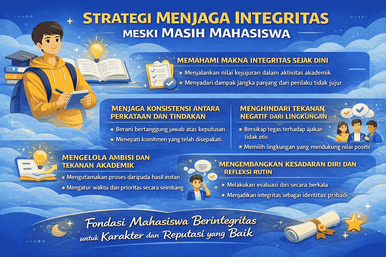 Strategi Menjaga Integritas Meski Masih Mahasiswa